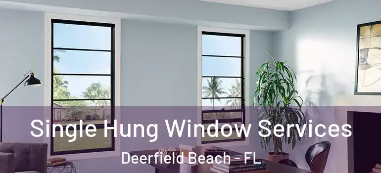  Single Hung Window Services Deerfield Beach - FL