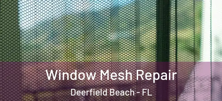  Window Mesh Repair Deerfield Beach - FL